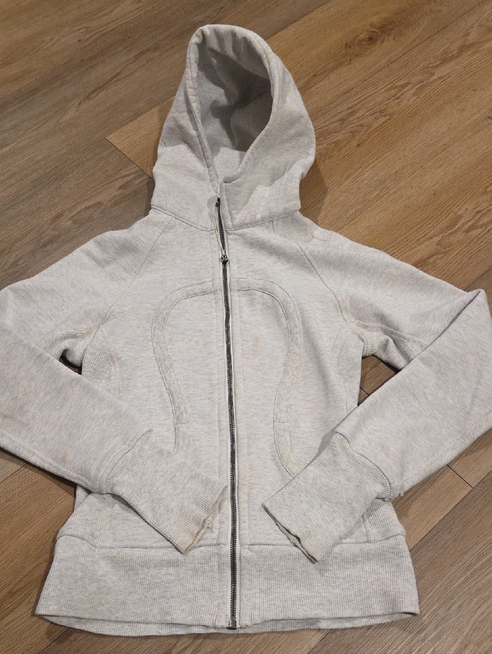 lululemon athletica Light Gray Hooded Zip Jacket - Women's